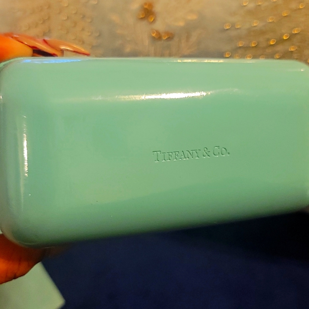 Tiffany glasses case and dust cloth